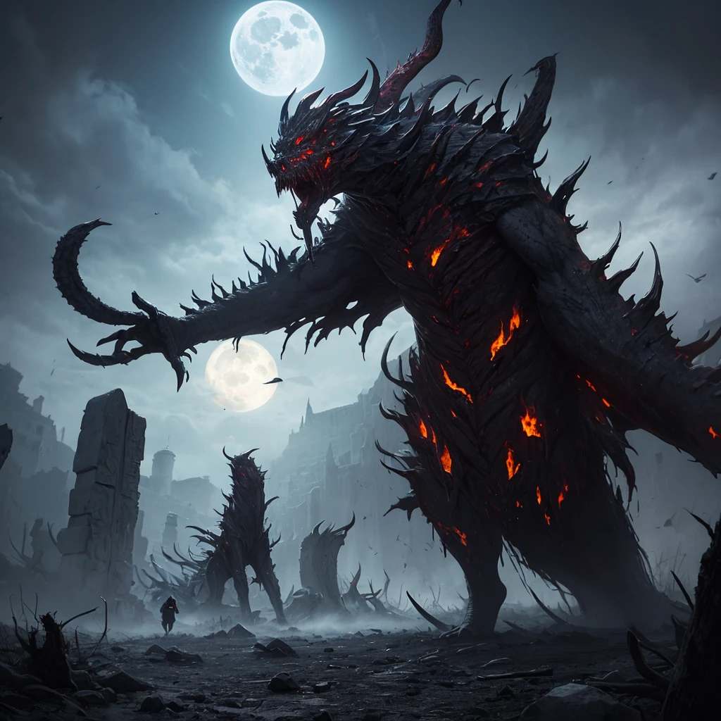 Transform nuts into eerie, horror-themed entities within a nightmarish scene. Utilize dark, atmospheric elements and fractal patterns inspired by the unsettling work of H.R. Giger.
