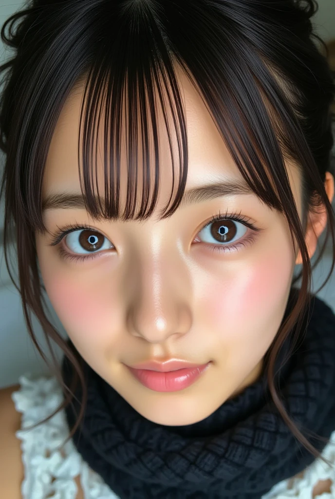 ((((detailed explanation)))),(((masterpiece、Highest quality、Very detailed:1.42、Focus on the eyes)))、Female in her late s、Portraiture、Blurred cityscape at dusk、Silhouette of buildings and street lamps、Medium length dark brown hair、natural wavy curls、The wind is blowing softly、Hair hanging down the sides of the face、Skin is smooth、Healthy olive color、The tan lines are faintly visible、Natural redness on the cheeks、I have a few small laugh lines on my forehead..、Eyes with dark brown irises、The pupil is shining, Reflects light、Long curled eyelashes、Accentuate the eyes、Eyebrows are thin and trimmed、Natural Arch、Small Nose、straight、straight nose、lips are plump、soft pink lip gloss、Ultra-thin camisole、Barefoot and bare legs、A simple silver bracelet on her right wrist、A small diamond earring sparkles in her left ear....、The expression is calm、Be confident、smile、(((Emphasize the contrast between light and shadow)))、Realistic textures and facial details