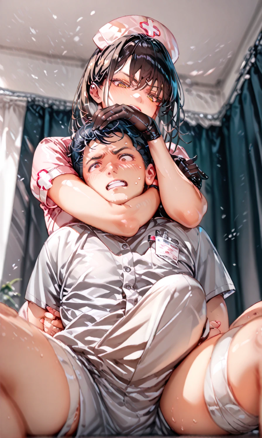 (masterpiece:1.4), (highest quality:1.4),Skewering Sex:1.2,Japanese, Announcer: Seika Inoue,30 years old,slender,(Black Hair), threesome, On all fours, Sex from behind,((Doggy style sex)), From the side, View Viewer, Blowjob, threesome, Multiple men, Two boys, testis,POV,唾を吐くBlowjob,
,((highest quality)), (masterpiece) , (Realistic Shadows) , (Depth of written boundary),(Intricate details:1.4),(From the side撮影)