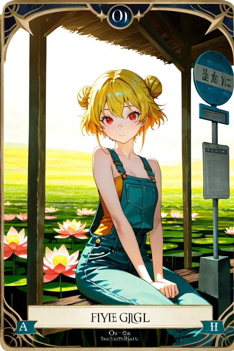 Obra maestra, La mejor calidad, absurdos, Perfect anatomy, 1girl, solamente, Kagamine Rin, pelo corto, cinta para el cabello, Tatuaje de brazo, from the rear, Verano, vestido de sol amarillo, sode, tag, sol, They are smiling, Looking back
