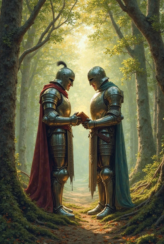 The knight stands next to the knight and reveals unnecessary knowledge ...