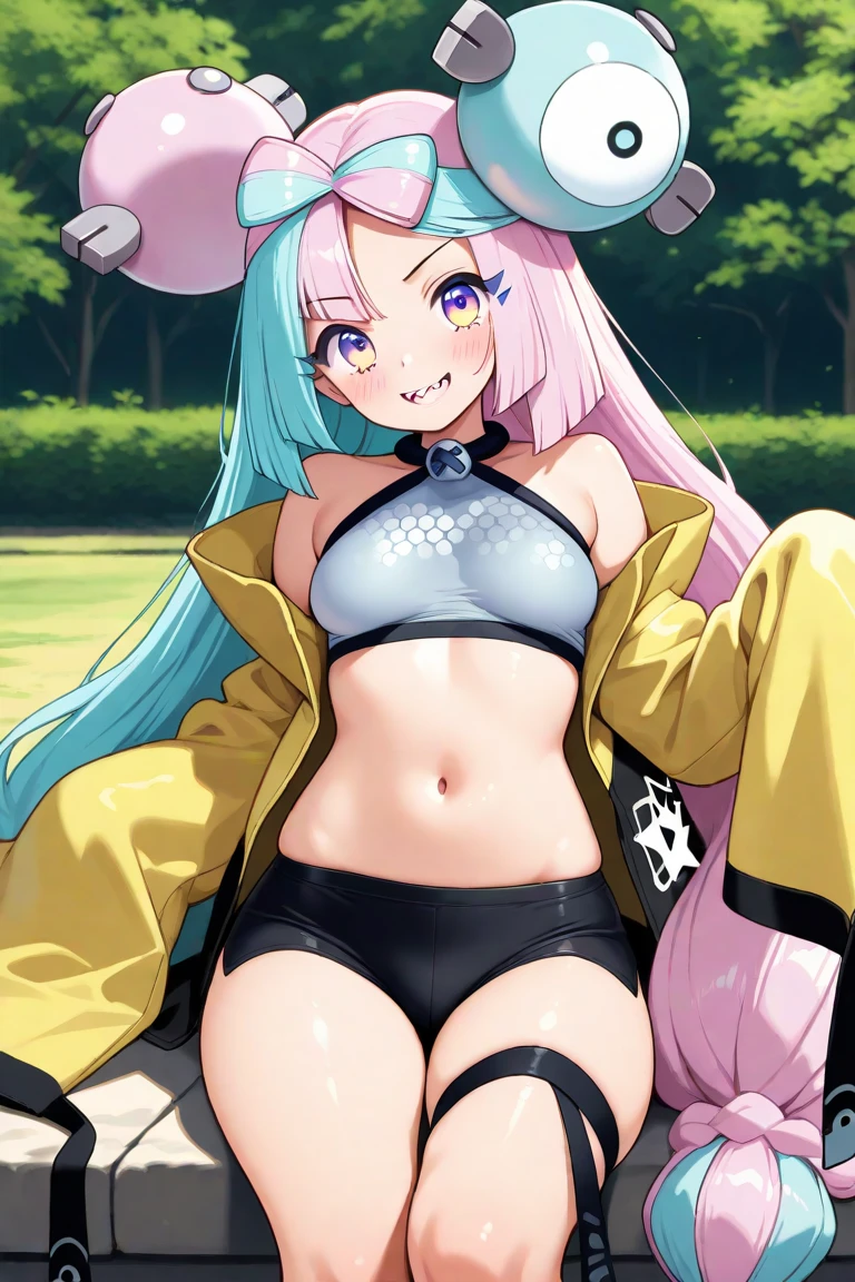 iono1,long hair,masterpiece,best quality,high resolution,[nsfw],sports bikini,see through,naughty face,