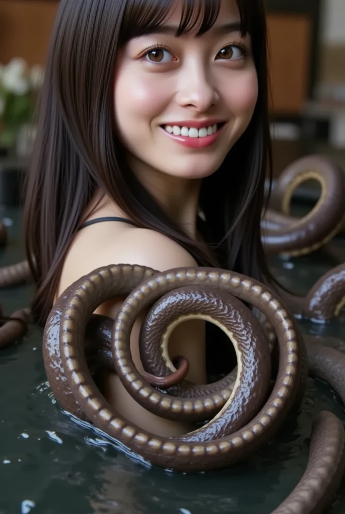 Japanese beautiful girl、15-year-old junior high school student、In the sea、Giant Octopus、A beautiful girl is attacked by tentacles、Tentacle nest、Tentacles tangled in arms、Tentacles tangled in the chest、Tentacles tangled in the legs、(thick tentacles wrap around the neck:1.3)、Arm gets swallowed by tentacle、(The tentacles swallowed both of her legs.、Spread it wide.:1.9)、Completely naked、Full nudity、Very beautiful and small breasts、Beautiful cherry-colored areola、Erect nipples、Small butt、Shaved、Beautiful girl crying、(Tentacles spread their legs wide、The tentacles spread wide and insert into the vagina:1.6)、Tentacles piercing the genitals、Semen overflows from the pussy、Semen dripping from the pubic area、My whole body is wet