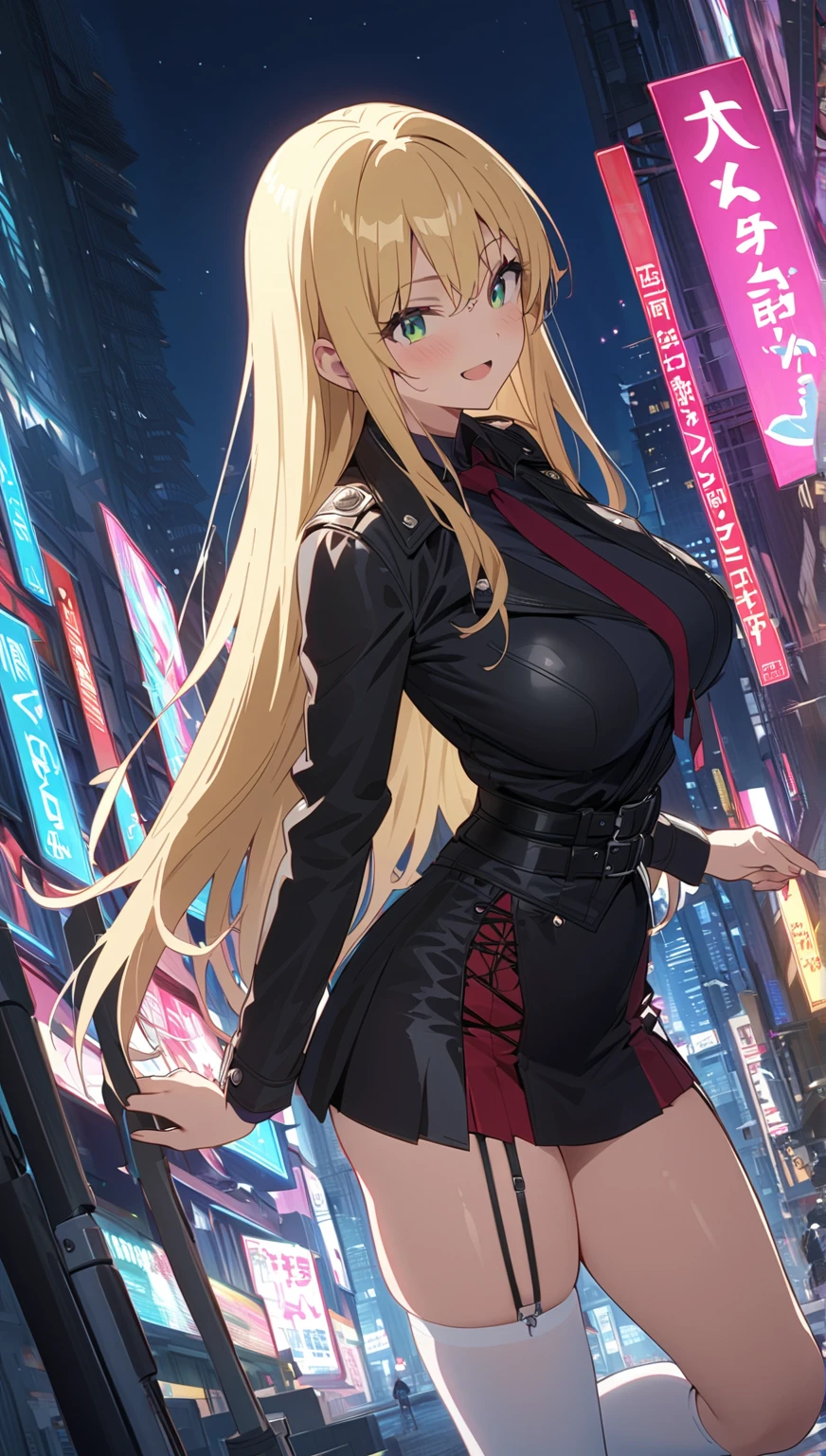 ((highest quality)), ((masterpiece)), (get used to it), perfect face, shoulder length blonde hair、Breasts are F cup、Outstanding style、28 year old female。she、Both wrists、Wearing yellow ankle-length tights、Nunchucks in one hand、The opposite hand、Protruding out in front。
The background is、A city blazing with flames, like a Hong Kong movie。night