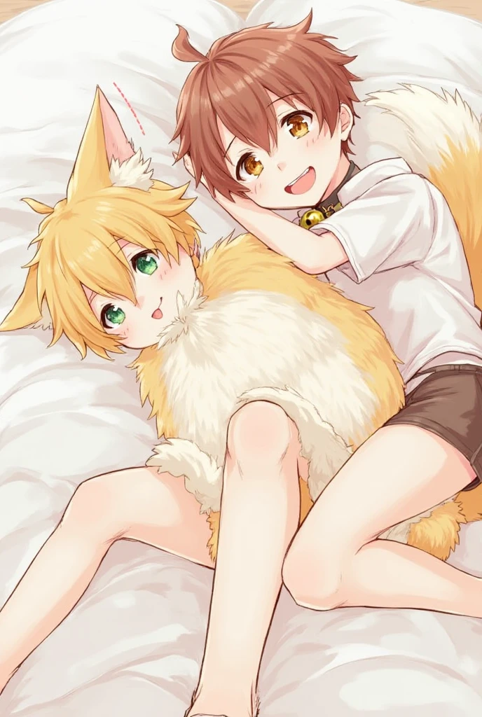 One Kemoshota Boy, boy,Male child,One Kemoro Girl,girl,Female child,Get close, Dynamic Angle, Sticking out tongue,Naked,Naked,Completely naked,Chemotin,獣のChin,Dog-like chinchin,whole body,Embarrassed expression,Feeling embarrassed,Exposed,In public,Everyone is watching,To be photographed,Spectators,Spectators,Sole,Pad,Fully nude,Free Chin,Barely,Fully visible,Chin,動物のChin,barefoot, :3, foot hits three toes,Wild ,,humiliation,Humiliation,shame,Sit on all fours like a dog,Turn your crotch towards you,Exhibitionism,Playing,Walk on all fours like an animal,Licking each other,Grooming,
