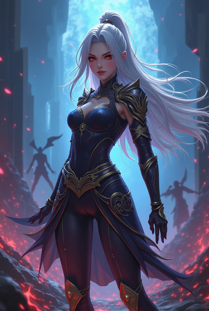 ((masterpiece, ultra detailed)), concept art, illustration, digital art, 1girl, solo, mature woman, <lora:Highnoon_Ashe_V1:1>, Highnoon_Ashe, yellow_eyes, white hair, long hair, armor, ((stunningly beautiful)), medium breasts, beautiful eyes, beautiful body, dynamic pose, battle-stance ready, stylish pose, <lora:lowra:0.8>, dark theme, backlight, cinematic lighting, soft lighting, natural lighting, dramatic lighting, dark lighting, (ornate), intricate, highly detailed, hyper realistic, trending on artstation, award winning, fascinating, elegant, RAW photo, absurdres, highres, 4k, studio quality, octane render, 8k uhd, close-up