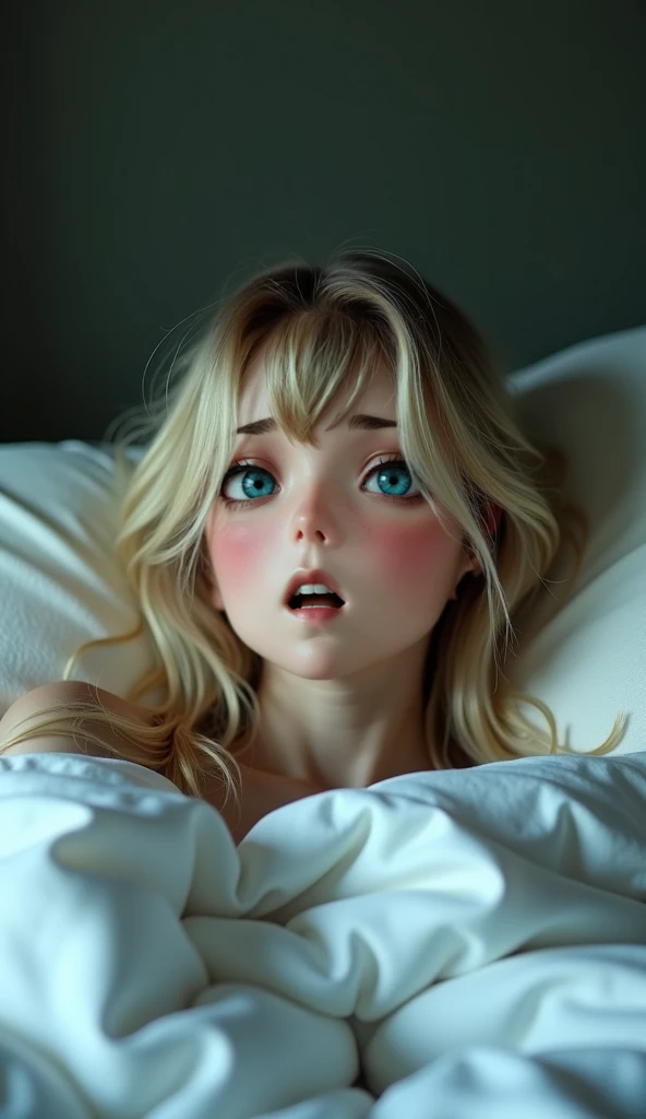 1girl, intricate detailed face, beautiful detailed eyes, beautiful detailed lips, extremely detailed face and eyes, long eyelashes, blonde hair, young female, sexy attire, revealing clothing, sensual pose, alluring gaze, spread legs, photorealistic, 8k, best quality, masterpiece, cinematic lighting, dramatic shadows, vibrant colors, anime style,