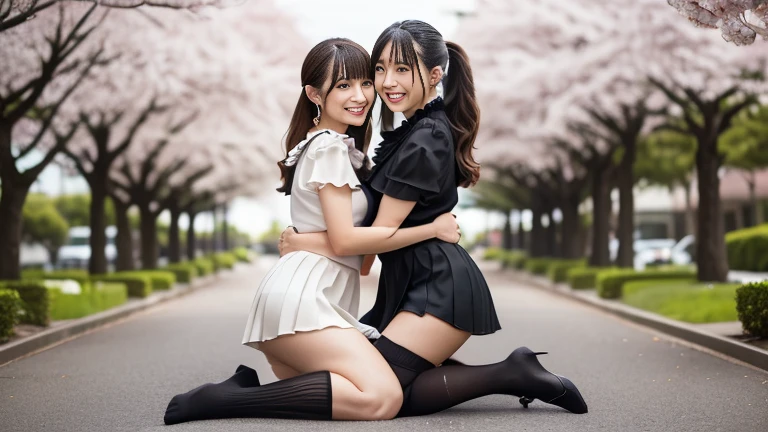 Magazine Cover:1.3、、(2分割photograph:1.3)、(Beautiful 9 year old Japanese female town Street in Summer,All are under 90cm tall:2.0、Spread your legs、squat、(Squat:1.3)、Showing off pussy:1.3), Cute face,(8K、Raw photography、Highest quality、masterpiece:1.2),(Black-haired、Curly Hair、ponytail:1.7),View Audience,Viewed from the front,erotic,(Super Sentai Series、She is wearing a red Pretty Cure costume.:1.6)、(Super Sentai Series、She is wearing a blue PreCure costume.:1.6)、Thin chest、Small nipples、Small breasts、(Slim figure:1.3)、Ultra-high resolution,beautiful,beautiful 顔、,(alone, alone、 background:1.9),whole bodyボディー,、(black eye、Japanese women: 1.3),(Photorealistic:1.37)、Photon Mapping,reality、(Baby-faced and cute: 1.3)、(Cute Smile: 1.7)、With a round face、Radio City、Physically Based Rendering、Depth of field rally background、photograph, (I can see your knees,Thigh close-up、The blue skirt is too short、Spread your legs、Showing off pussy:1.3),whole body、Super quality、(((There are many adult Yakuza men around the girl.:1.5)))、whole body撮影、、Full Body、From below