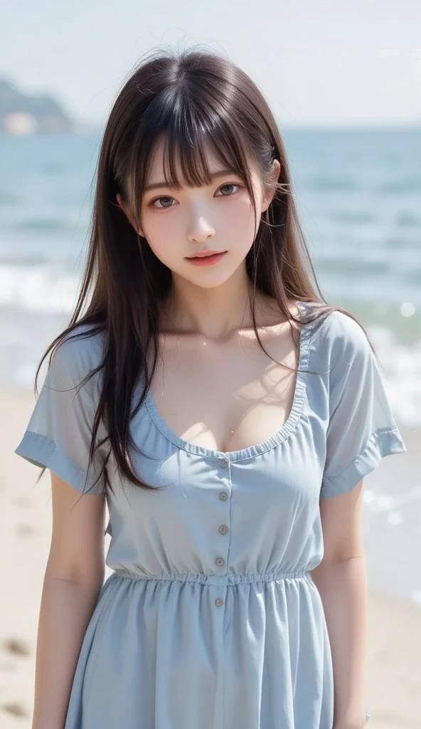 Off-The-Shoulder Ruffle Bikini Top with Cheeky Bottoms cute 30 years old japanese sexy face, so lovely round face