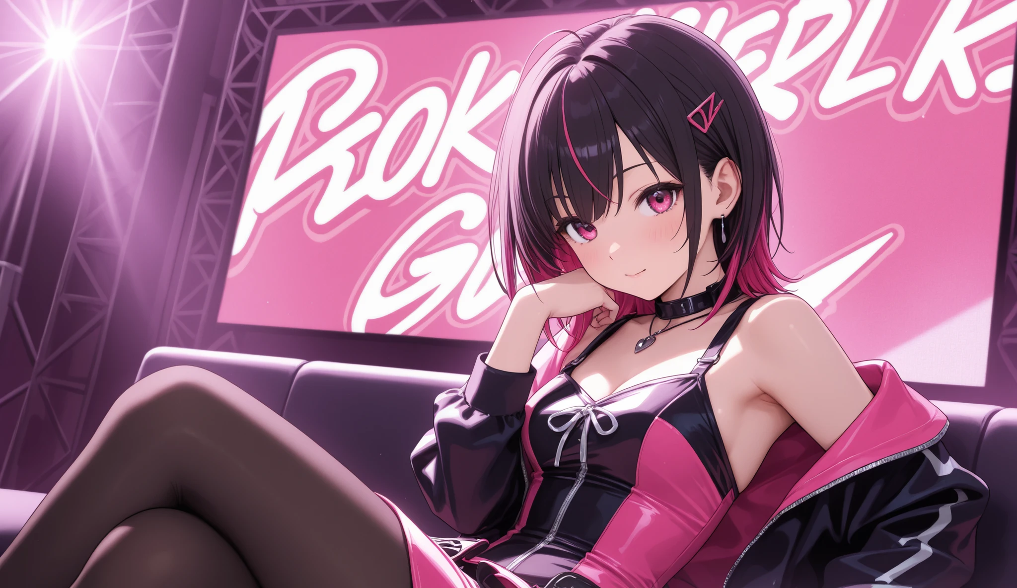 Rocker girl dresses like a rocker