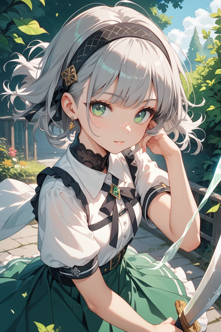 Menina anime with green eyes and a bow in a , visual de anime de uma linda garota, cute Menina anime, estilo de arte anime moe, cute anime high school girl, , seductive Menina anime, animes de splash art , young Menina anime, (Menina anime), pretty  anime, Nyaruko-san, beautiful  anime