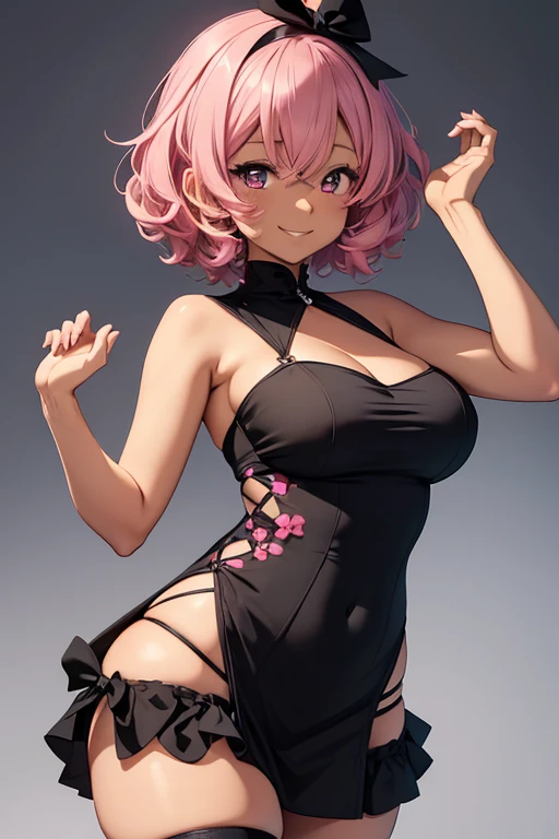 1girl, Ass view pose from below, Scornful look, look of contempt,, <lora:ashido_mina_v1:0.8> Hero Costume, ashidomina, Ashido Mina, with short hair, prominent head horns, pink skin, one colored sclera and one black sclera, flaunts her hero costume, featuring bare shoulders, a pronounced cleavage, a fur-trimmed collar, a snug-fitting vest, unitard, and bodysuit. sexy, adult, ((detailed)), ((best quality)), ((masterpiece)), (hires, high resolution:1.3), beautiful face, intricate, (detailed background, light colors, sunlight, natural light, soft shadows), (soft lighting, cinematic light, professional lighting, studio Lighting), extremely detailed CG unity 8k wallpaper, 32k, focus sharp, <lora:add_detail:0.7> <lora:lora_perfecteyes_v1_from_v1_160:0.8> photo of perfecteyes eyes, perfecteyes eyes