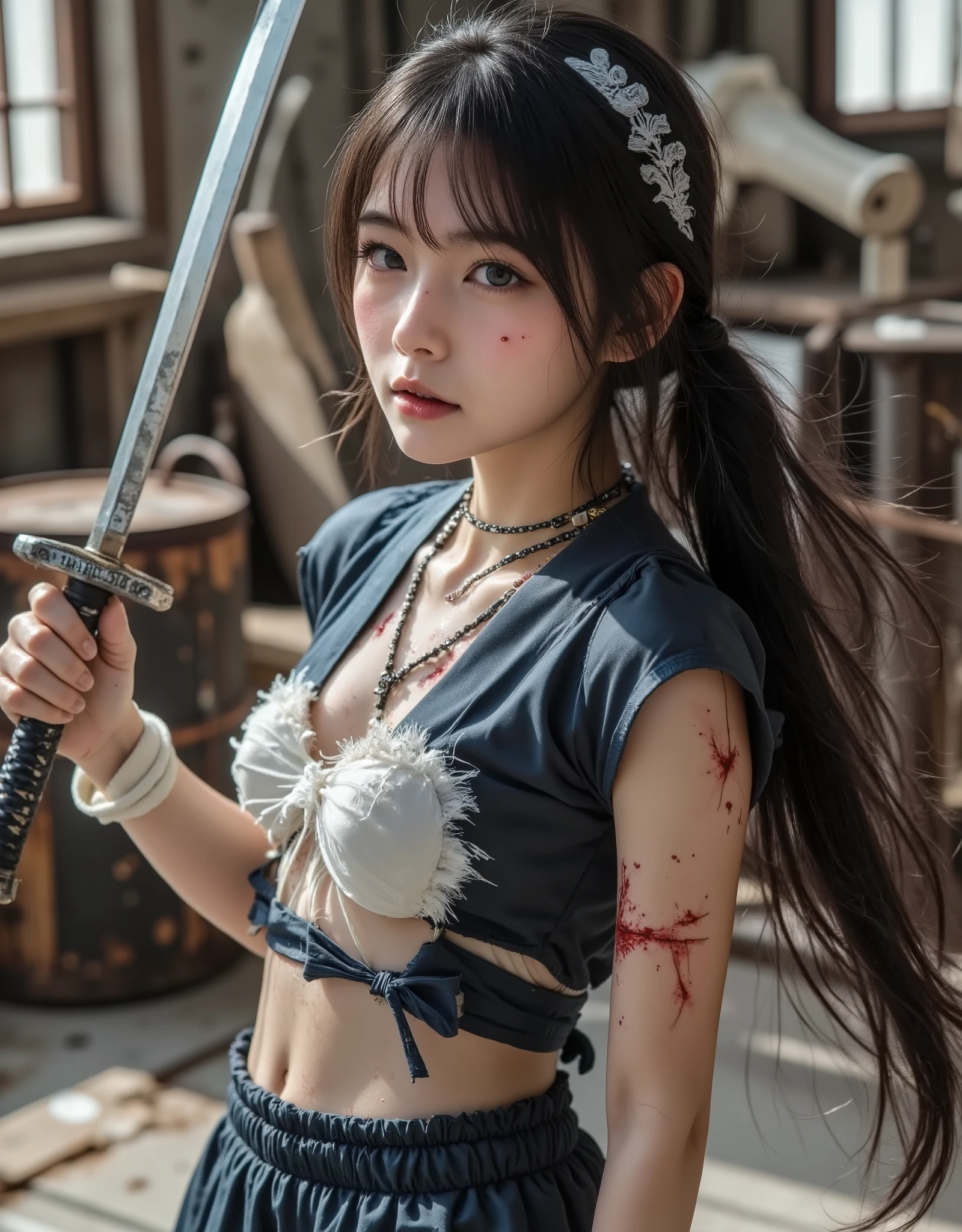 (Very detailed)、Detailed hands, Sailor Mars
,I'm injured、(((Crippling)))、(((Her costume is torn and her skin is showing)))、Bleeding、enduring pain、(((Hands tied)))、(((Under heavy enemy attack)))、(((Being tied up with rope)))、(((I&#39;ve been punched in the stomach)))、(((Color)))、(((I can&#39;t put any strength into it)))、The skirt flips up、alone、(((The colors of the motif are faithful)))、Fall to the floor