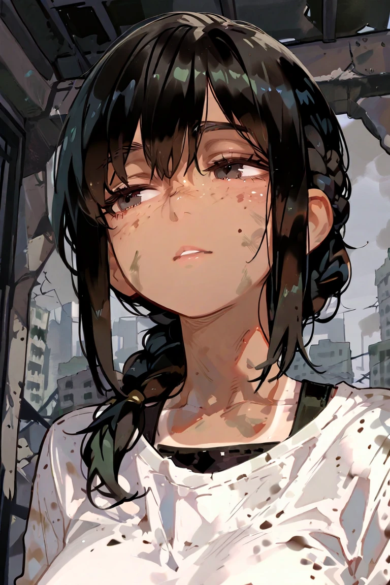 14 year old boy, mischievous with red skin, cute, playful, black hair, green eyes, sharp teeth, sharp tail, small horns, tattered clothes, (best quality,4k,8k,highres,masterpiece:1.2),ultra-detailed,(realistic,photorealistic,photo-realistic:1.37),fantasy,digital painting,extremely detailed face and eyes,detailed portrait,intricate details,cinematic lighting,warm color tones,vibrant colors,dynamic composition