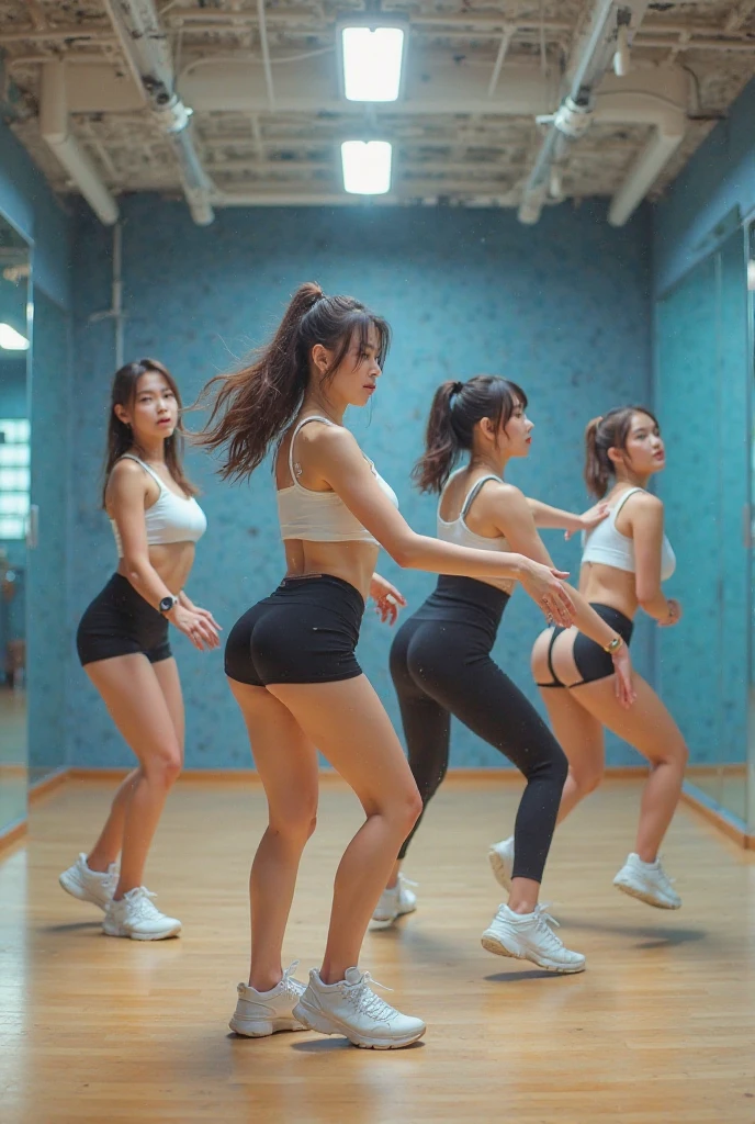 Crimson in WHITE, Masterpiece of ExtremelyDetailed (ProfessionalPhoto of 9Girls in WHITE SkinnyShorts:1.37) PUNIPUNI PICHIPICHI, {StandingBackwards FullBody|Stooped|Overflowing GiganticSideboob}, (((ShowAss)Back of Head)), {In the room|CrimsonCouch|FromBelow|From Directly Above}(SFW:1.7)(Acutance:0.8)VolumetricLighting BREAK (8K TopQuality) Beltbra, ((ClearlyVisible the shape of RoundlyButt)), {HiddenHand|Corrected BabyLikeHand}, ((Keep Head and Body facing Backwards)), LeatherHighCollar Up hair with RedRose FlowerWreath WrappedBody Full of Flowers, Detailed Radiant PearlSkin with Transparency Detailed Clothes