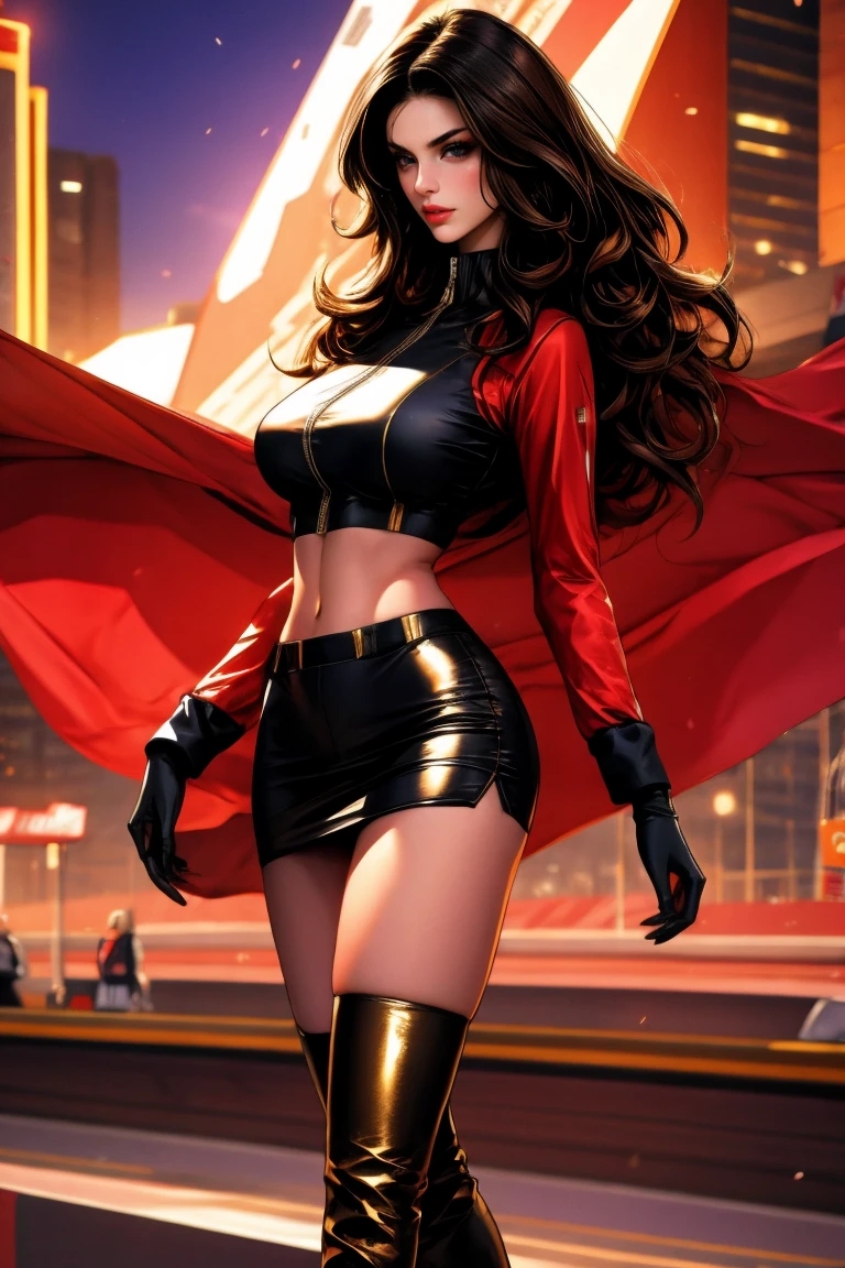 tmasterpiece, High- sharpness, high high quality, Detailed face, detailed body render, 1girll,Beds , Dark lips, exhibitionism,No bras, breasts out, Be red in the face, (In the bedroom),Full body photo,Orgasmic face,Mouth open,The tongue is pulled out ,cross-eye,Very detailed photo of a woman dressed in scarlet witch cosplay,Loresabeth,8K UHD,RAW photography,model shoot,