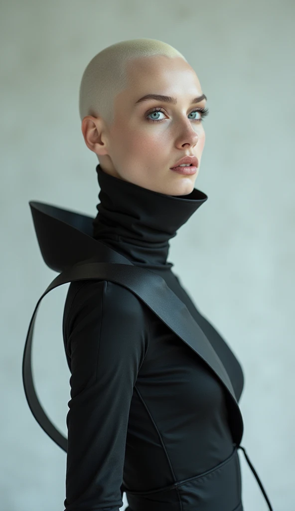professional portrait photograph of ((wnter), (aspwnter)), in winter clothing, blonde hair, sultry flirty look, gorgeous symmetrical face, cute natural makeup((,choker, black leather top,)), stunning modern urban environment, ultra realistic, concept art, elegant, highly detailed, intricate, sharp focus, depth of field, f/1. 8, 50mm, upper body, ((bangs)), (((professionally color graded))), bright soft diffused light, (volumetric fog), trending on instagram, hdr 4k, 8k
