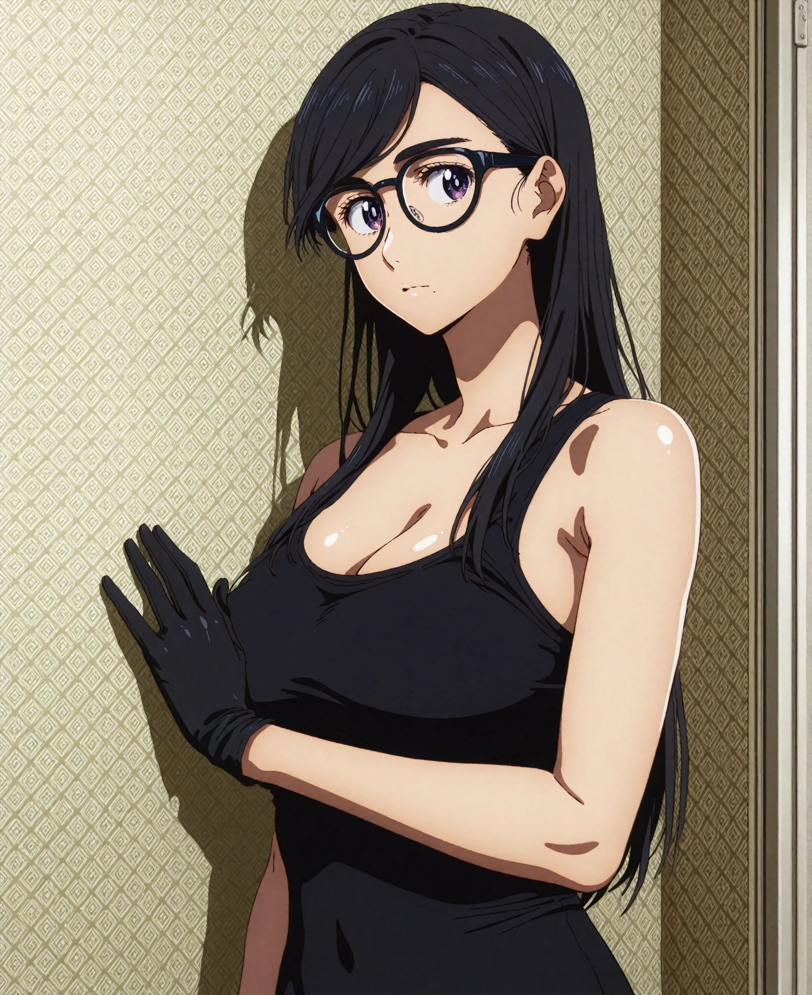 hinata\(boruto\), 1girl, solo,mature female,medium breast,
BREAK wearing competition swimsuit, glasses, highleg, highleg swimsuit, one-piece swimsuit, ponytail, swimsuit, whistle, whistle around neck, white one-piece swimsuit,
BREAK looking at viewer, full body, (cowboy shot:1.5),standing, leaning forward, arms behind back,
BREAK indoors,
BREAK (masterpiece:1.2), best quality, high resolution, unity 8k wallpaper,NSFW ,(illustration:0.8), (beautiful detailed eyes:1.6), extremely detailed face, perfect lighting, extremely detailed CG, (perfect hands, perfect anatomy),