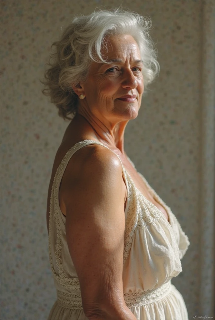 grandma with big ass from behind , white hair open ass showing anus