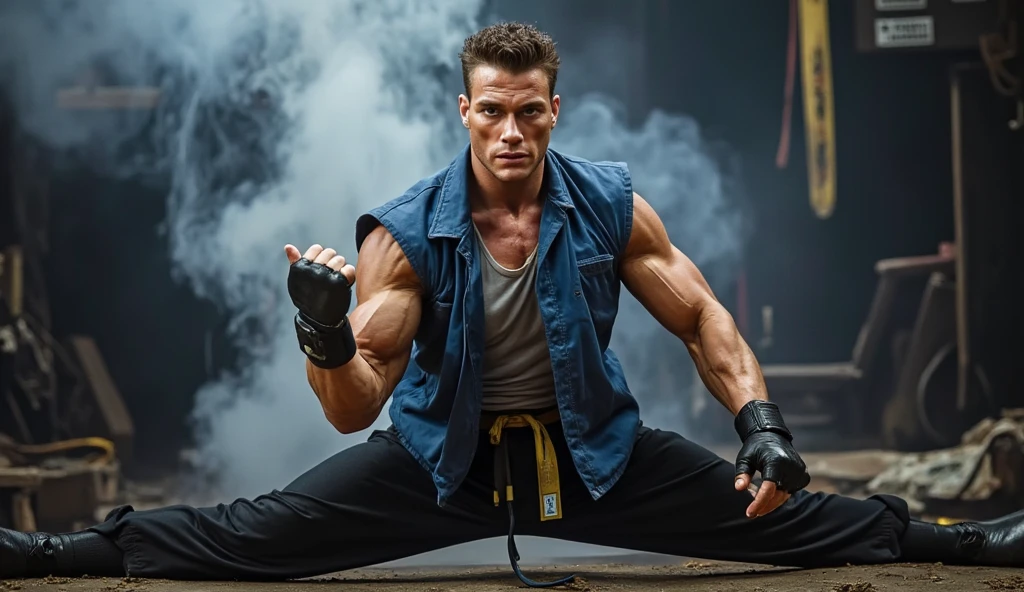 Produce me an image of cat wolverine with human body in fighting action, movie image. Ensure high resolution, 8K image, realistic.
