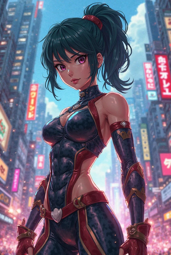 girl spacepunk,(((1girl))),((cute and beautiful afro haired girl)),((((black race)))),

(large breasts:1.4),saggy breasts,((((black afro hair:1.35,((afro hair:1.35)),afrohair,afro:1.35,dark hair,black hair,)))),medium hair,((heterochromia:1.5, (yellow_eye and red_eye))),intricate eyes,beautiful detailed eyes,symmetrical eyes,((fat)),((((tan,dark skin,black skin:1.35,dark-skinned_female,dark skin:1.3,ebony skin,lustrous skin:1.5,bright skin: 1.5,shiny skin,very shiny skin,shiny body,illuminated skin,wet legs)))),(spider lower abdomen,narrow waist,wide hip,athletic body,inflated legs),((detailed face)),

cute,slutty,sensual,seductive look,seductive,erotic,enchanting,((nsfw)),

zettai ryouiki,revealing clothing,show skin,(wearing a mechanical space body armor:1.3,micro armor bikini,bare legs,an armored arm),(((wet clothes,intricate outfit,intricate clothes))),

(dynamic pose:1.0),solo focus,embarrassed,(centered,scale to fit dimensions,Rule of thirds),

cyberpunk city by the ocean at night, with bright neon signs and dark stormy clouds and puddles, scenery:1.25,

artistic photography,(photography taken by sldr),highres, sharp focus, (ultra detailed, extremely detailed), (photorealistic artwork:1.37),(extremely detailed CG unity 8k wallpaper),((synthwave background theme)),(((vibrant colors))),(intricate background),(masterpiece),(best quality),