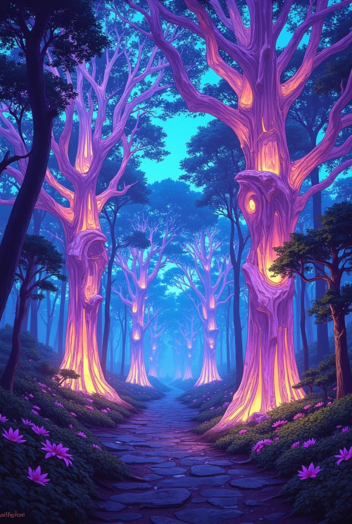  masterpiece, highest quality, high resolution, 8k,(realistic, photo realistic: 1.4),Crystal Trees,Glowing Trees,Neon glow,Seven Colors,glass texture＆Light trail,Translucent Trees,See-through Trees,Skeleton Trees, bokeh effects ,night,forest,Soft Textures,Precise and detailed,4K,Serene Expression,Spring Tones,Color Variations,neon light,digital art,Oil Enamel,real,Superb Details,Delicate Details,professional,Vivid Color,bokeh