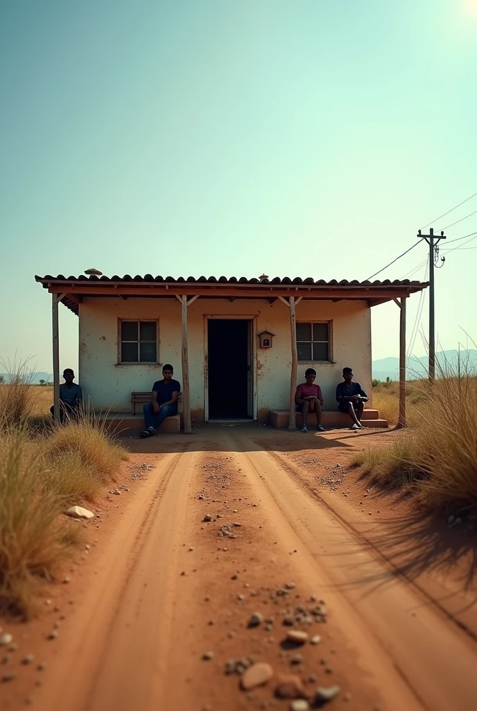 To represent this in a graphic vignette about poverty, could you draw a family in precarious conditions, living in a small, run-down house, with malnourished children and wearing clothes in poor condition. You could include elements like an empty pantry, un cartel de "Se busca empleo" and sad and hopeless figures to convey the difficult situation they find themselves in, emphasizing the lack of access to food, vivienda adecuada