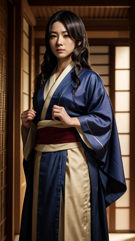 Kimono (invisible, no humans, Headless, Faceless:1.5), cute big breasts, Ridiculous, High resolution, Super detailed, clothing details