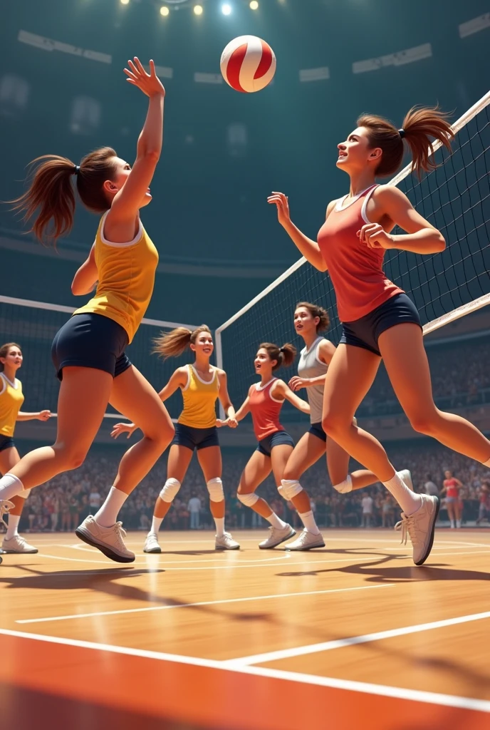 Volleyball player positions