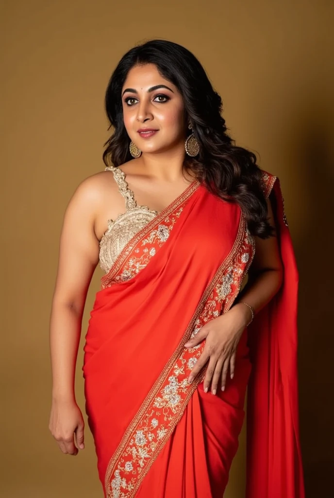 Foto RAW, photorealistic, photography, full body shot, master shot, perfect eyes, goddess like beauty, pierced eyes, perfect thick chubby mallu Desi aunty bhabhi, Wearing a Stanapatta, a chest-band.Saree model, model Photography, Indian saree shoot, Indian traditional wear advertising photography, traditional wear brand shoot, face of Indian actress Sonakshi Sinha, masterpiece, realistic, realism, incredible details,  pleasure, photorealism, detailed skin, skin pores, high contrast, photorealistic Artstation 8k HD digital art trend of high definition and detailed realistic skin texture, ultra detail, realistic skin texture, armature, best quality, ultra high definition, (photorealistic:1.4),, high resolution, detail, raw photo, sweat, Re sharp, by Lee Jefferies Nikon D850 Film Stock Photo 4 Kodak Portra 400 Camera F1.6 Lens Rich Color Ultra Real Realistic Realistic Textures Dramatic Lighting Unreal Engine Trending at Art Station Cinestill 800,(pele altamente detalhada: 1.2), 8k UHD, DSLR, soft-lighting, alta qualidade, grain of film, Fujifilm XT3,she didn't like to wear blouse or bra, she is happy to wear only saree, she hates blouse or bra, detailed hairy armpits, hyper realistic skin, skin pores, sweat, veins, 