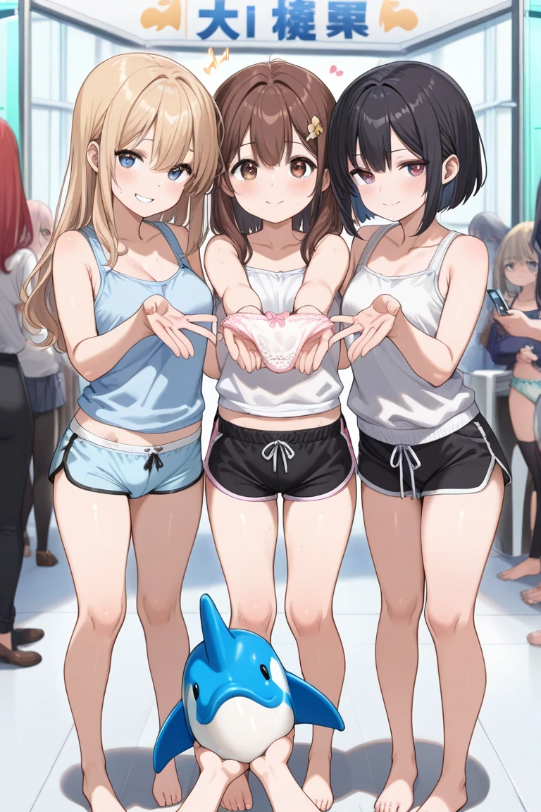 European 40 year old milfs  with blonde and brown hair, best quality:1.4), (Ultra-high resolution:1.2), (8K, RAW 照，flat chest。Small Breasts