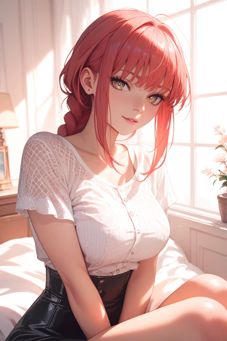 (best quality,8k,16,highres,masterpiece:1.2),ultra-detailed,(realistic:1.37) UHD, exited attractive woman, red hair, beautiful detailed eyes, detailed face and expressions, rendered eye ,perfect anatomy, beautiful detailed lips, wearing colourful long pajama pants and an black off the shoulder top, smirking, lusty,ny blus lying on floor, on back, leaning forward, simple lying pose, holding holding PS4 controller in hands, holding controller with 2 hands, not looking at viewer, happy, smirking, lusty, horny bl not tose to viewer, relaxing atmosphere,neutral color scheme ,cozy environment,soft natural lighting, exited expressionenthusiastic gaming session,console gaming, Detalied TV in background, gaming room room, simple background, night time, shot straigh