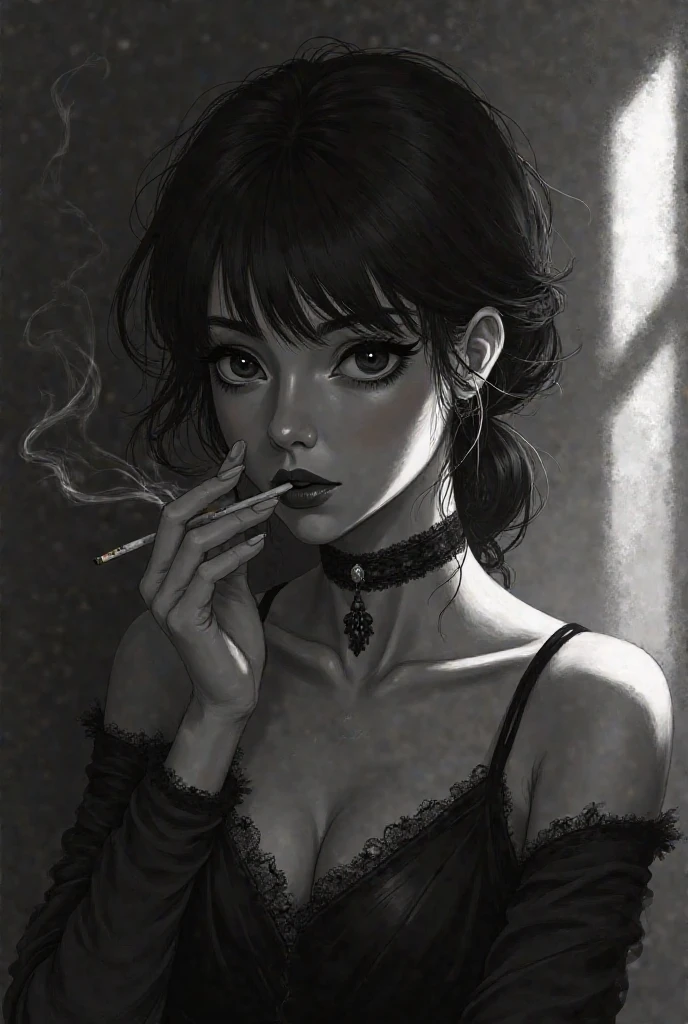 A realistic, severed human hand walking on its fingers. Pale skin with visible veins and detailed wrinkles. Neatly trimmed nails. The wrist end is cleanly cut and slightly darkened, with no blood, giving it a spooky yet cartoonish look. The hand is full of personality, mid-motion as if it's sneaking or gesturing. Set in a gothic, dimly lit room with old wooden furniture and shadows. Style: semi-realistic, inspired by Tim Burton’s gothic aesthetic.