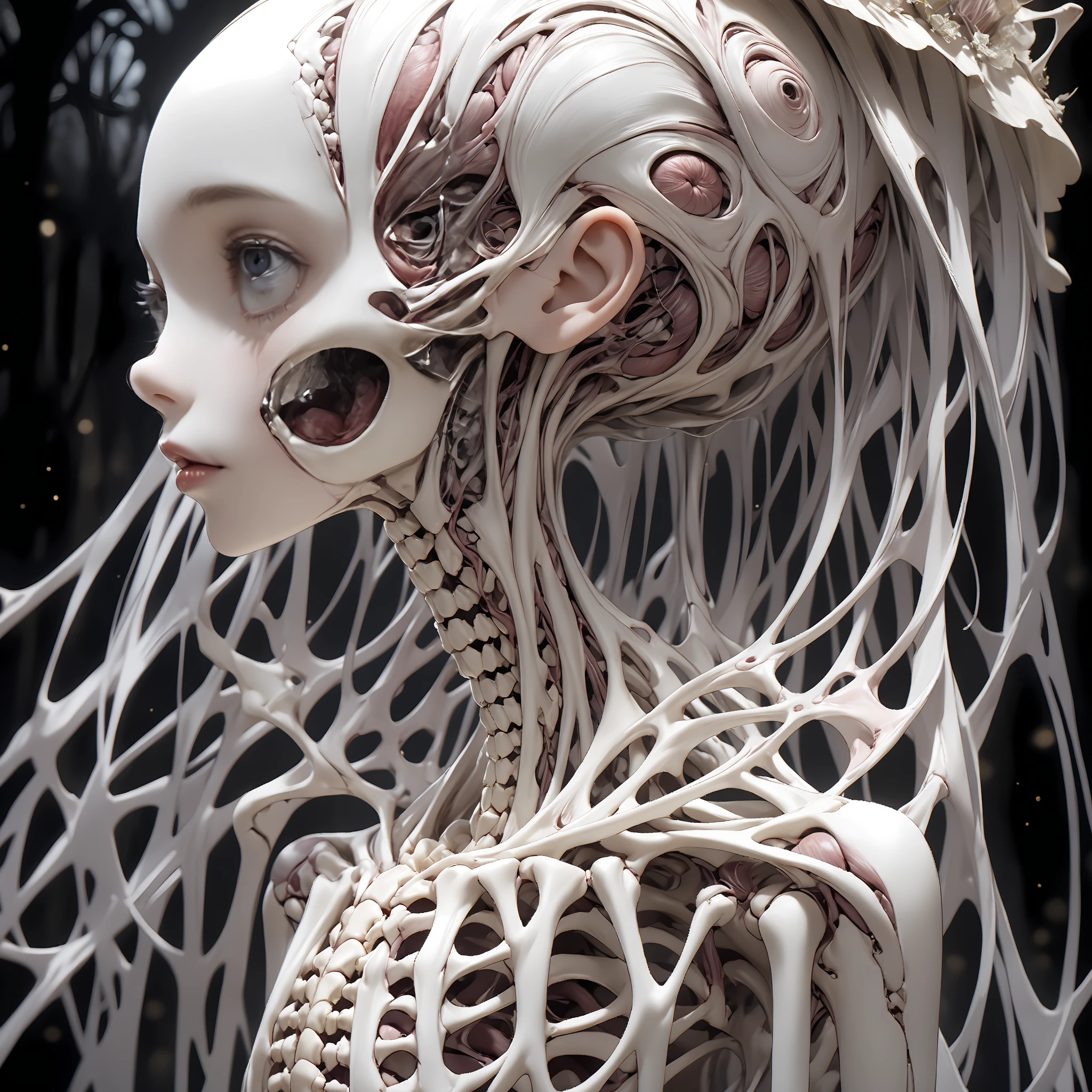 (Masterpiece, Top Quality, Best Quality, Official Art, Beautiful Indulgence: 1.2), (1 Girl: 1.3), Very Detailed, Colorful, Supreme Detail ((Ultra Detailed)), (Highly Detailed CG Illustration), ((From (Very Delicate and Beautiful)), (From Before), Cinematic Light, (1 Mechanical Girl)), Solo, Full Body, (Mechanical Joints: 1.2), ((Mechanical limbs)), (Blood vessels connected to tubes), ( Mechanical vertebrae attached to the back), ((Mechanical cervical vertebrae attached to the neck)), (sitting), expressionless, (wires and cables attached to the neck: 1.2), (Wires and cables attached to the neck: 1.2), (Character focus), science fiction, white background, (Blood: 1.5)