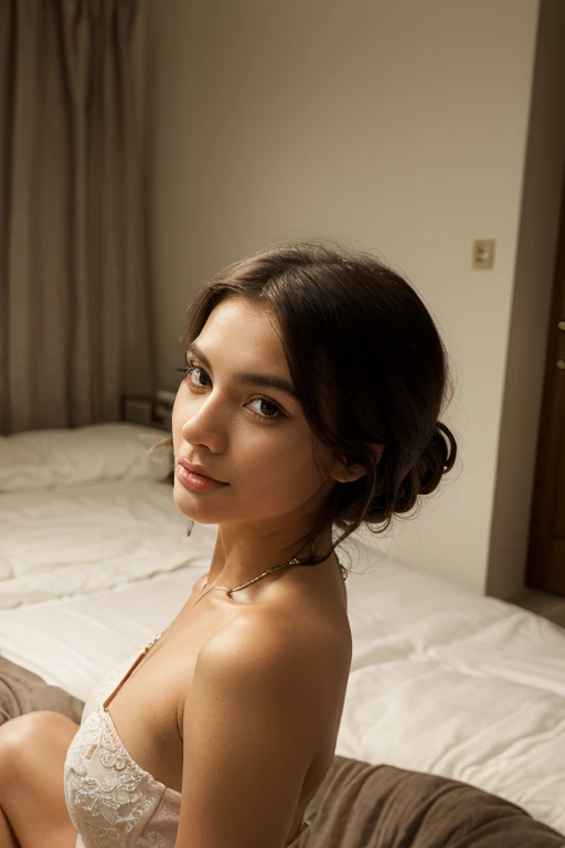Modelo de glamour escandinavo de 30 anos, com olhos detalhados, long eyelashes, testa suave, seios grandes, cintura fina, cabelo longo, cabelos castanhos Desfrutando de um dia de spa com amigas. She wears a blue silk robe, compartilhando risadas e momentos relaxantes. The atmosphere is luxurious and relaxed, com tratamentos de beleza e mimos.