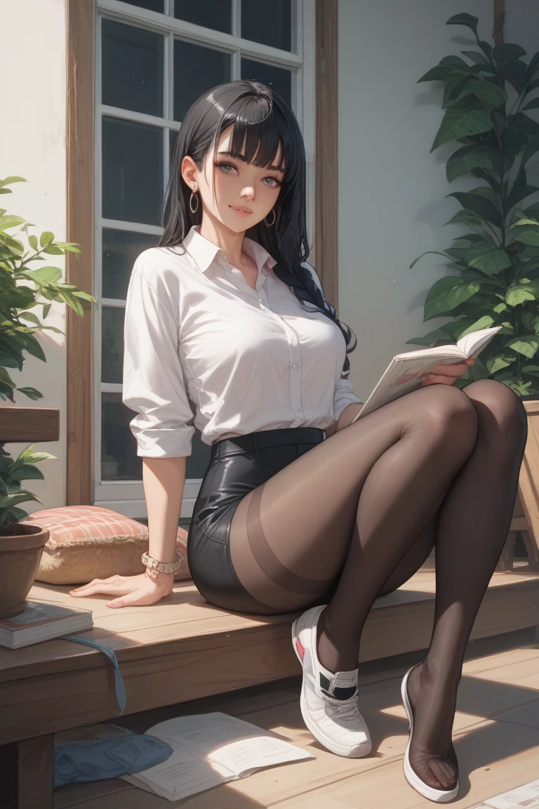 huge breast, white t-shirt