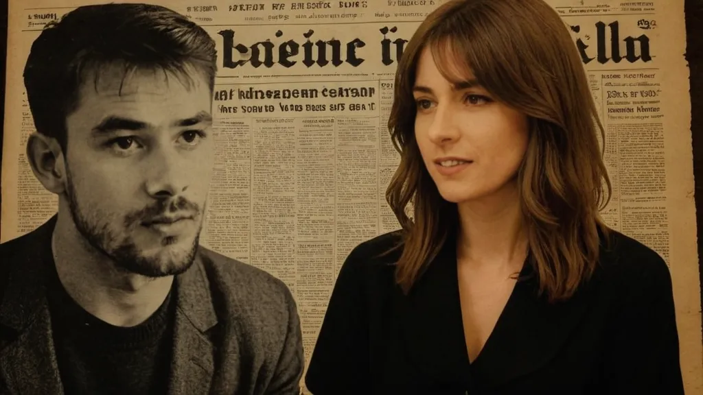 Alex turner and brentfaiyaz , artic monkeys, Sonder, R&b , Convict from England in the 1950s, holding a sign with her prisoner number, historic prison, vintage film effect, Alex Turner and Brent faiyaz, soft lighting, faded memories, old family photos, treasured moments, delicate details, aged texture, Dream atmosphere, intimate portraits, Spontaneous snapshots, Precious memories, Evocative narrative, authentic emotions, Sentimental journey, legacy, timelessness, precious past, Family bond, connectivity, history, love. (Best quality, ultra detailed, HDR, vivid colors, portrait)