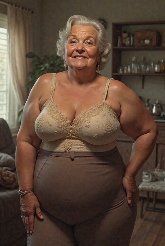 Gordinho, ((uma linda mulher de 60 anoaduro), (grandes seios naturais), ((vestindo uma linda roupa de fitness)), Shorts de lycra, Gordinho, Realista, 8K high definition, incrivelmente detalhado, intricado, elegante, (cabelo branco cacheado),maduro, rosto arredonde, senhora sedutora, (Seios enormes naturais:0.8), (malhando na academia), linda coxa, coxa de treinamento