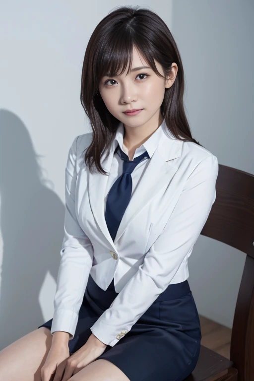 optimum,tmasterpiece,hight resolution,best qualtiy,hyper HD,super detailing,awardwinning,with round face、Round glasses、Looking down at the camera、Braid hair、squatting and spread legs,Show white panties,16 K,独奏,(The upper part of the body),Raw feet、White panty、anatomy correct,Beautiful cyberpunk girl,かわいいwith round face,,Gradient Beige Hair,Hairline,((scarlet eyes)),long eyelasher,Hanging eye corners,White skin of the,(small tit),(Slim body),((Women's Super Short Shawl Leather Jacket)),((Racing_Suit)),((High-Low_long skirt)),Ear studs,(lanyard),(Laser material clothing:1.2)
