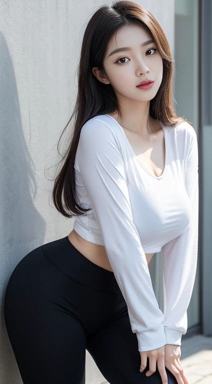 Masterpiece, best image quality, high quality, beautiful women, Japan, detailed, detailed eyes, detailed skin, beautiful skin, beach, ultra high resolution, (realistic : 1.4), very beautiful, slightly younger face, beautiful skin, slim, (surreal) ) ) ) ), (high resolution), (8K), (highest image quality: 1.35 ), high quality, Realistic photo, (A beautiful woman:1.33), beautiful expression, (exquisite eyes:1.3), (exquisite face:1.3 ), Smile, (shiny hair :1.2), Super detailed, high resolution, Sporty figure, (big breasts:1.25), (long hair:1.2), (beautiful woman), (Cute navel:1.2), (Depth depth of field f/1.8:1.45 ), sharp focus, original photo , (Thin white shirt:1.45), (Thin white pants:1.4), (Thin white tight pants:1.4 ), (Thick thighs: 1.5), (Forward:1.25), (cowboy photo:1.4), (Night sports:1.4), (dark sky:1.5 ),