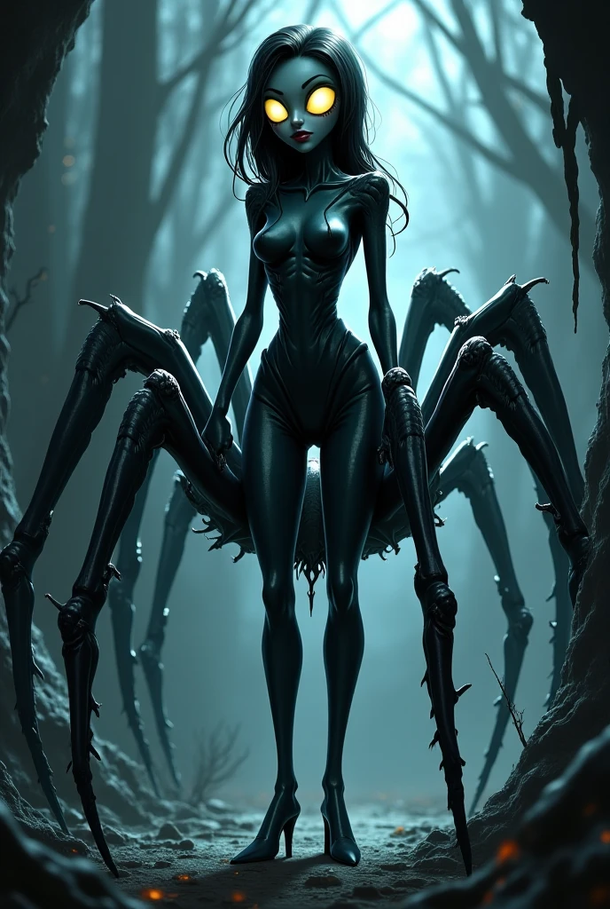 Multi-legged spider-woman hybrid