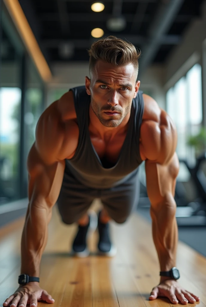 Man doing push-ups