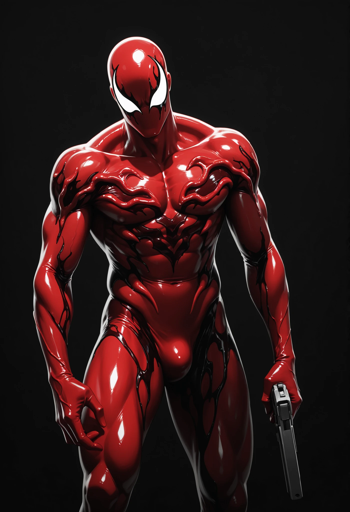 Male succubus,Tentacle wrapping,sexy muscular body,standing on your feet,full bodyesbian,Man,Youth,Best quality, crisp quality, Masterpiece, Highest resolution, Highly detailed, latex outfit,One-piece latex garment,Tight latex clothing,No zipper,Red latex gloves,Red stockings,chest muscle,Full-body muscular figure,mtu,Gay,head to toe,toeless legwear,mitts,