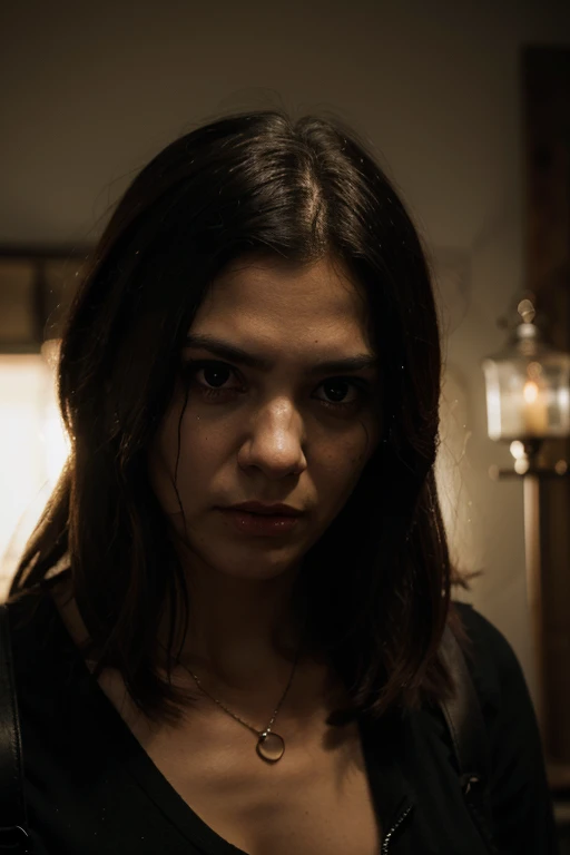 "Create a chilling scene where a horrifying avatar narrates a bone-chilling tale against the backdrop of a 4K ultra-realistic environment. The avatar should exude an aura of dread and mystery, drawing viewers deeper into the narrative with each word. The background should be meticulously detailed, with every shadow and texture adding to the eerie atmosphere. The image quality should be so lifelike that it blurs the lines between reality and nightmare. Craft a prompt that sends shivers down the spine and leaves viewers on the edge of their seats, craving more."