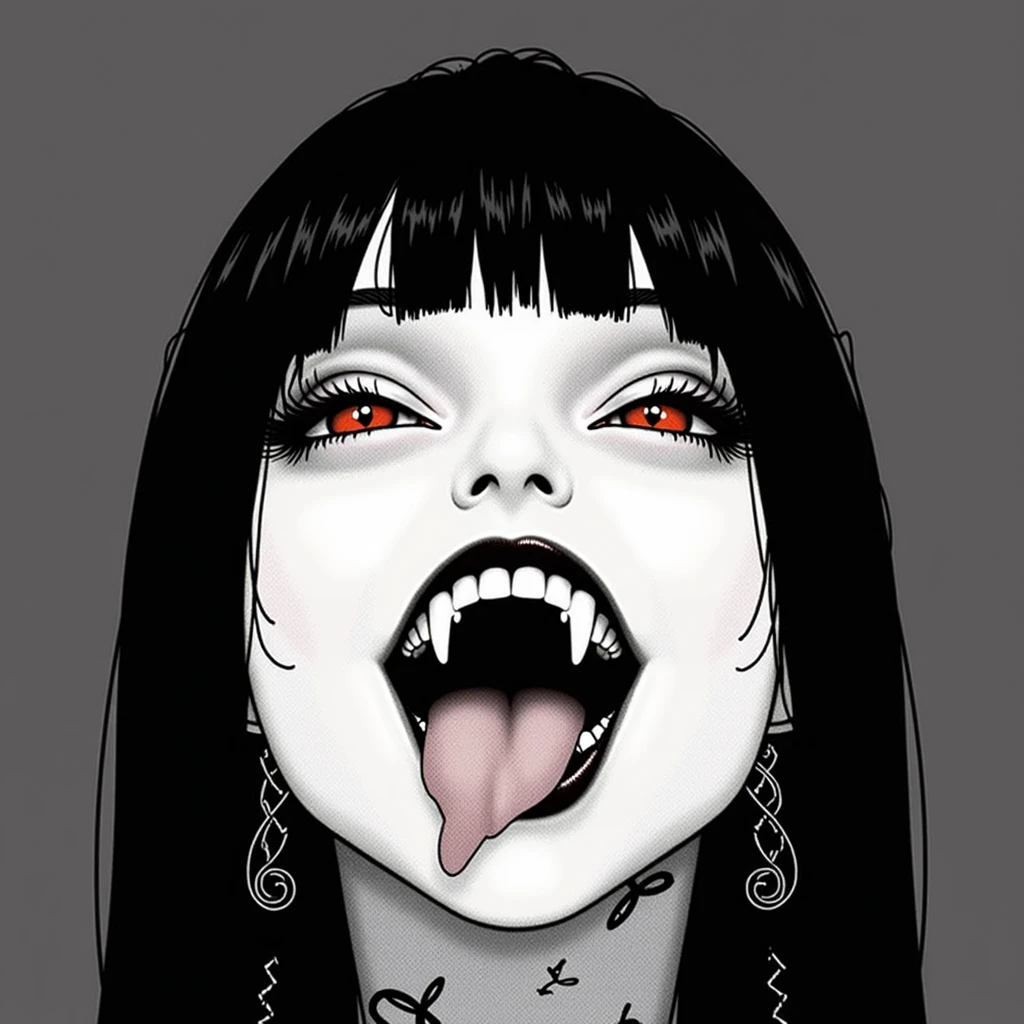 Illustration, masterpiece, Onryo, gothic clothes, long hair, short sleeves, standing, eyes radiating madness, red eyes, black hair, Dark Matter, Diabolic forces, Gothic terror, blood, pallor, insane details, intricate details, hyperdetailed <lora:add_detail:1> <lora:TheOnryo-09:0.7><lora:[LoHa] Longan竜眼 Style (With multires noise version):1.0>
