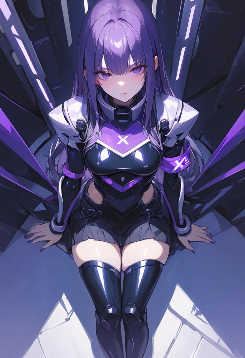 (waifu), ((sitting on giant throne)), ((huge throne)), marle barrock, ((long hair)), more background, medieval, (full body), (high resolution), (high res), great quality, mature, perfect eyes, strong shadows, detailed face, detailed abs, direct light, under light, strong jaw, massive ass, neon lights, thick thighs, long torso, wide waist, skinny torso, fit, perfect face, neon light, (tight armor), (colorful vibrant light),