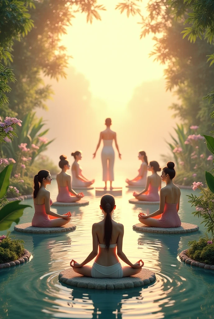 An image representing health and well-being with several people