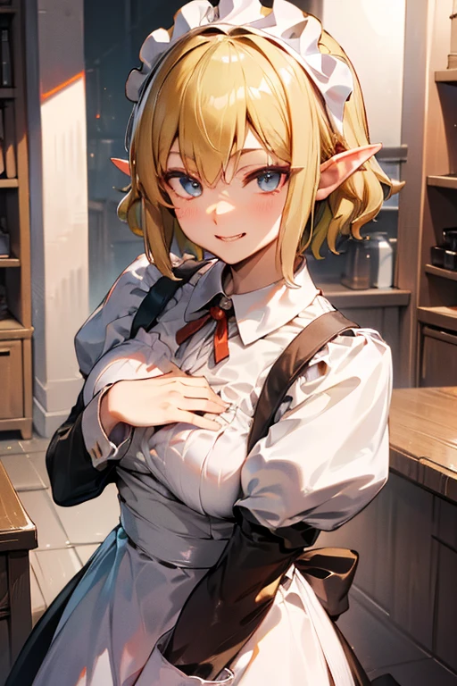 a beautiful woman, Gentle and cute, Delicate collarbone, double eyelids, Square chin, Light white shirt, unbuttoned, Clear chest patch, bathroom