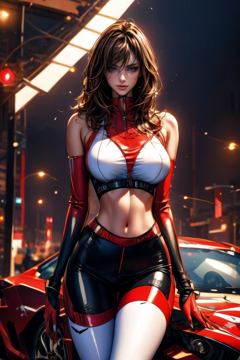 cute pit girl,(((1girl))),((pit girl with extremely cute and beautiful light brown hair)),

(large breasts:1.4),saggy breasts,(((light brown wavy hair:1.35,colored inner hair,ear breathing,large hair))),(((heterochromia:1.5,eye1 brown,eye2 yellow))),intricate eyes,beautiful detailed eyes,symmetrical eyes,big eyes:1.3,((fat)),(((olive skin,lustrous skin:1.5,bright skin: 1.5,skin tanned,shiny skin,very shiny skin,shiny body,plastic glitter skin,exaggerated shiny skin,illuminated skin,wet legs))),(spider lower abdomen,narrow waist,wide hip,athletic body,inflated legs,delicate detailed fingers,detailed body,detailed arms,human hands,(detailed face)),

cute,slutty,seductive,erotic,((nsfw)),

(((pit girl uniform)))(magenta pit girl suit unbuttoned),((magenta armor clothes)),(((huge cleavage))),cleavage cutout,((wet clothes,intricate outfit,intricate clothes)),

(dynamic pose:1.0),solo focus,embarrassed,(centered,scale to fit dimensions,Rule of thirds),

cyberpunk city by the ocean at night, with bright neon signs and dark stormy clouds and puddles, scenery:1.25,

artistic photography,(photography taken by sldr),highres, sharp focus, (ultra detailed, extremely detailed), (photorealistic artwork:1.37),(extremely detailed CG unity 8k wallpaper),((synthwave background theme)),(((vibrant colors))),(intricate background),(masterpiece),(best quality)