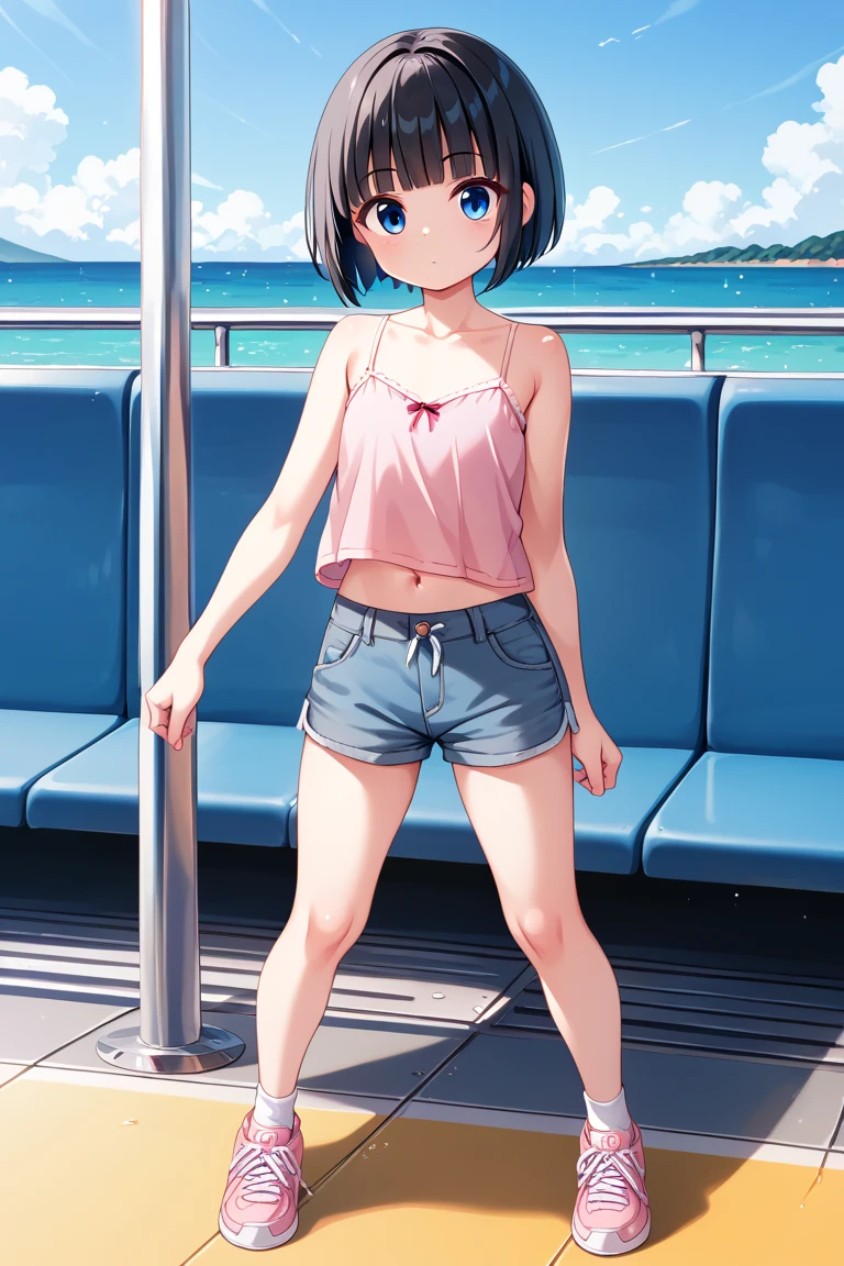 1girl in、A smile、A delightful! Cute underwear、Cute underwear、(small tits)